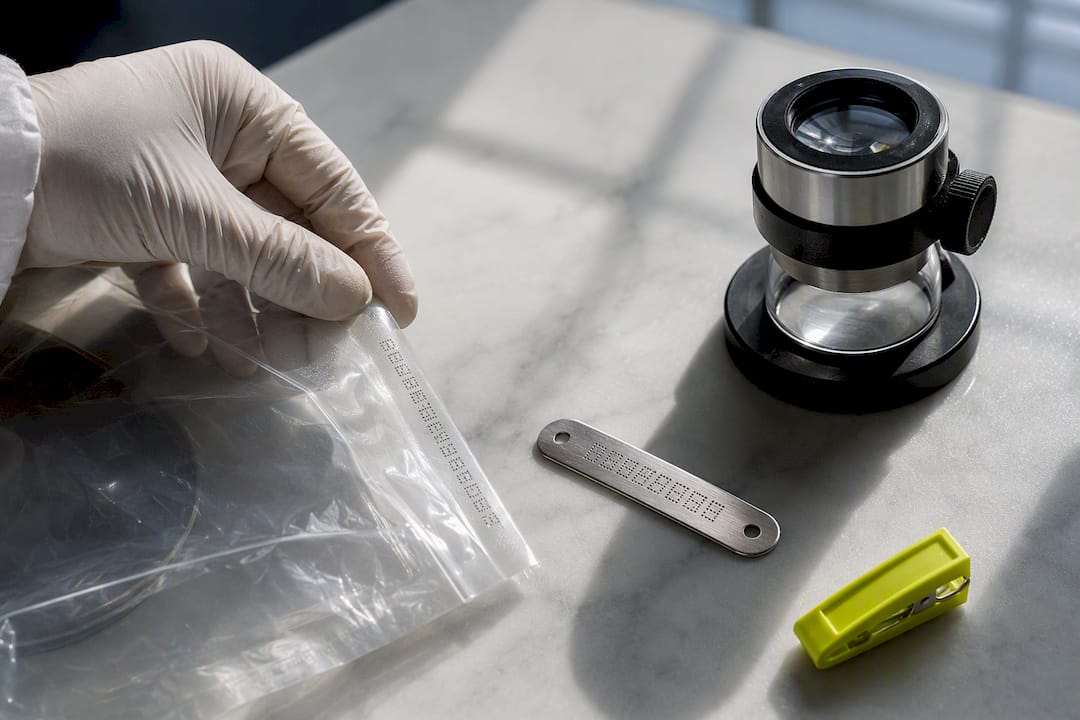 Inspecting a compostable packaging trace code