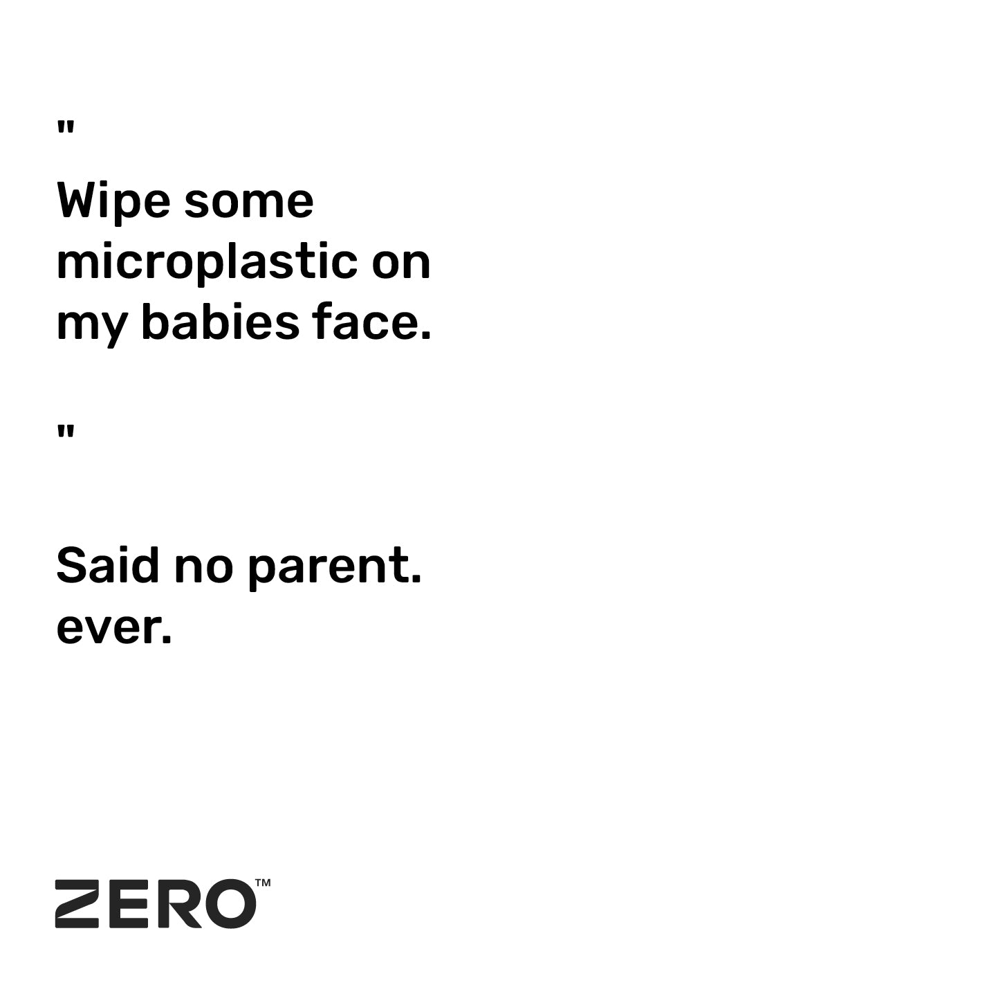 ZERO plastic free wipes microplastics never