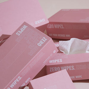 Zero Plastic free baby wipes medium  pink boxes 
