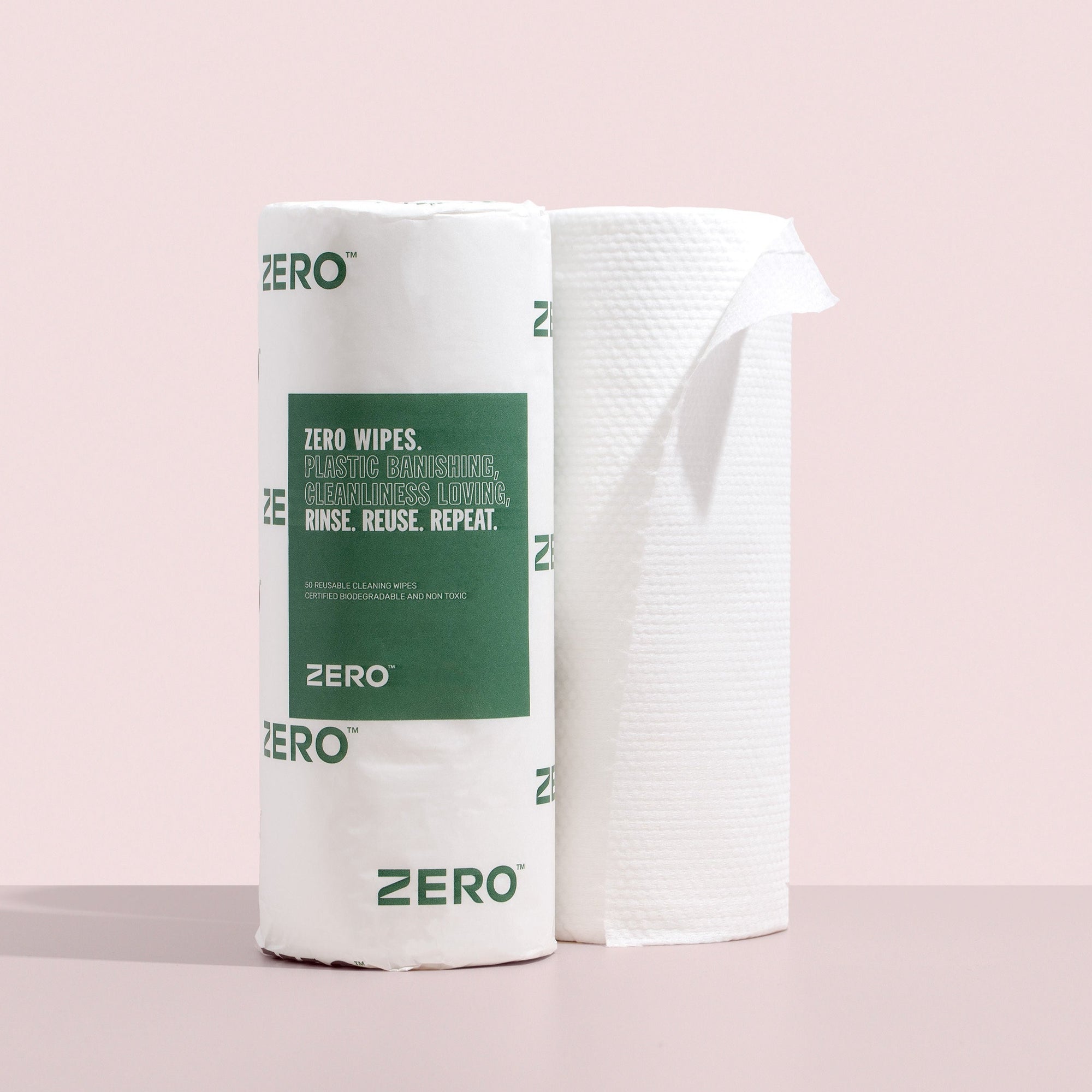 ZERO Dry Wipes - Biodegradable & Chemical Free Cleaning Wipes